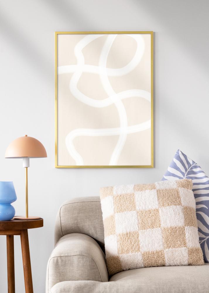 Tavelram Guld Smal 70 x 100 cm